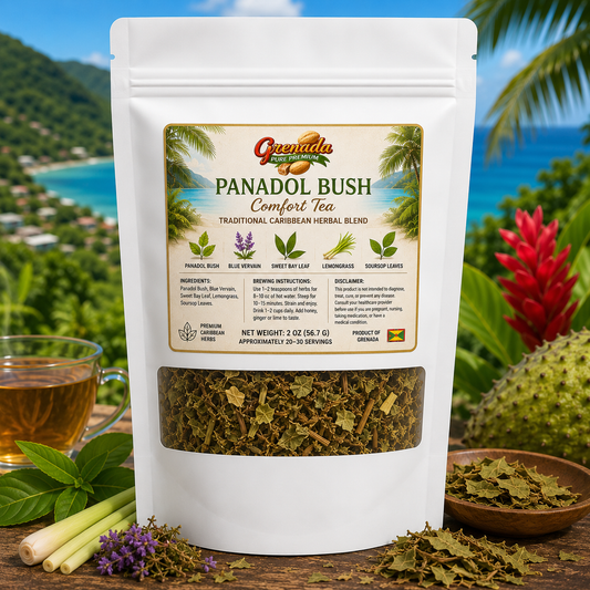 Panadol Bush Relief Tea | Traditional Caribbean Herbal Blend | Grenada Pure Premium